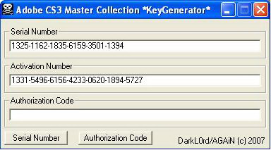 Adobe creative suite 3 master collection serial key